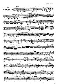 Lipinski - Violin concerto op.24 N3 - Instrument part - First page